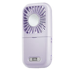 Harrow Portable Rechargeable Handheld Fan with Adjustable Speeds and LED Battery Display