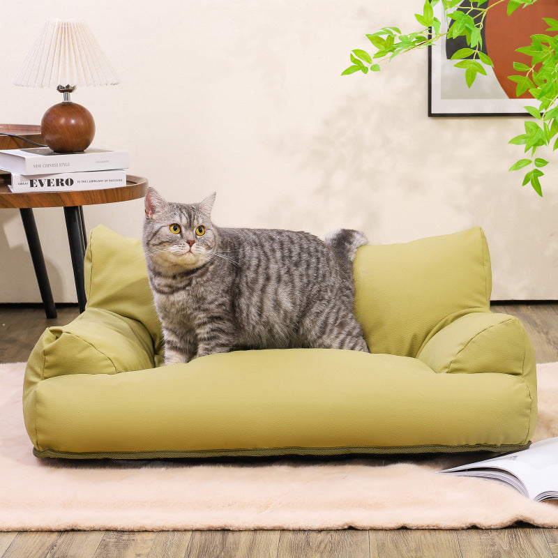 Pet Bed with Comfortable Padding and Non-Slip Bottom for Dogs and Cats