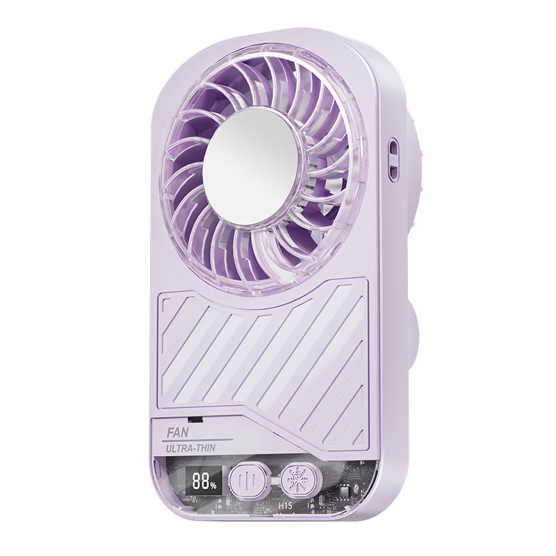 Harrow Ultra-Slim Rechargeable Personal Fan Portable Quiet Cooling with Multiple Speeds