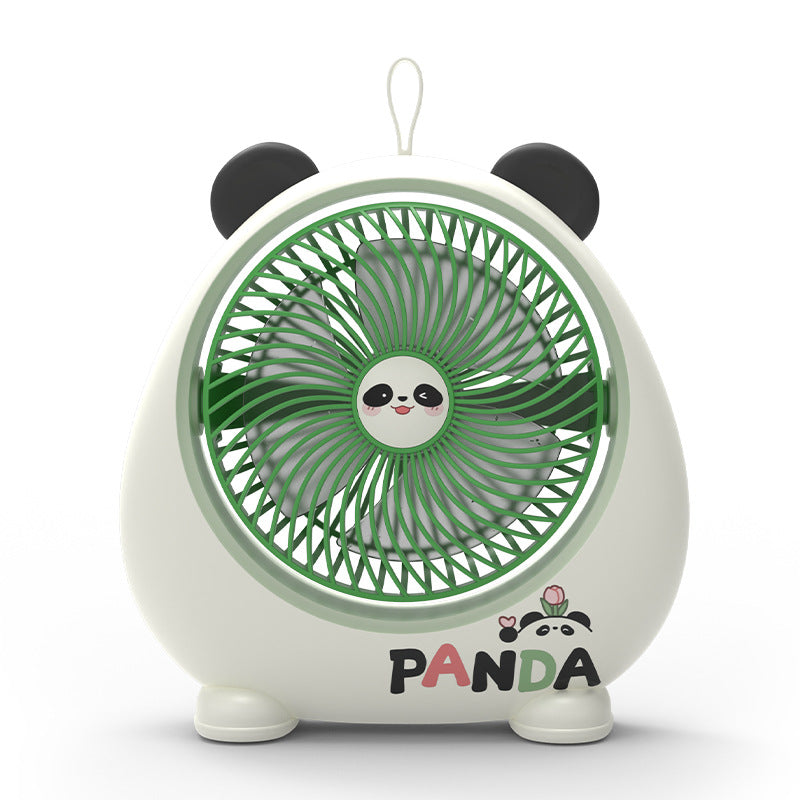 Women's Table Fan Portable Quiet Panda Design Decorative Cooling Fan