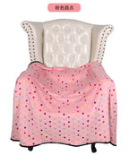 Women’s Cozy Polka Dot Blanket Soft Warm Lightweight Throw for Sofa Bed