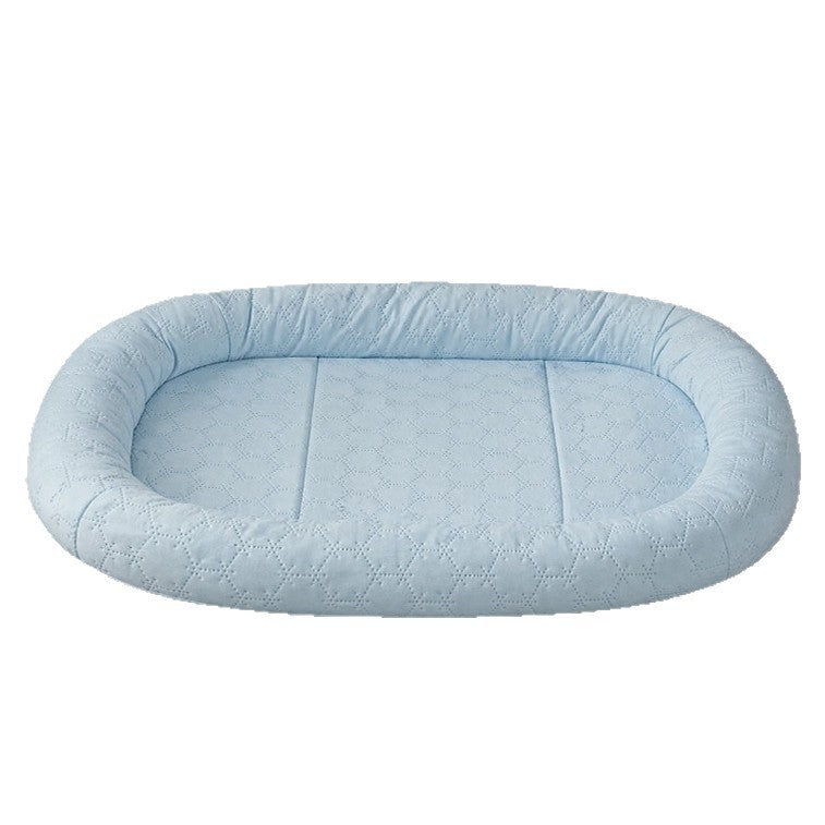 Unisex Pet Bed with Soft Padding Breathable Fabric Non-Slip Bottom Machine Washable Cover
