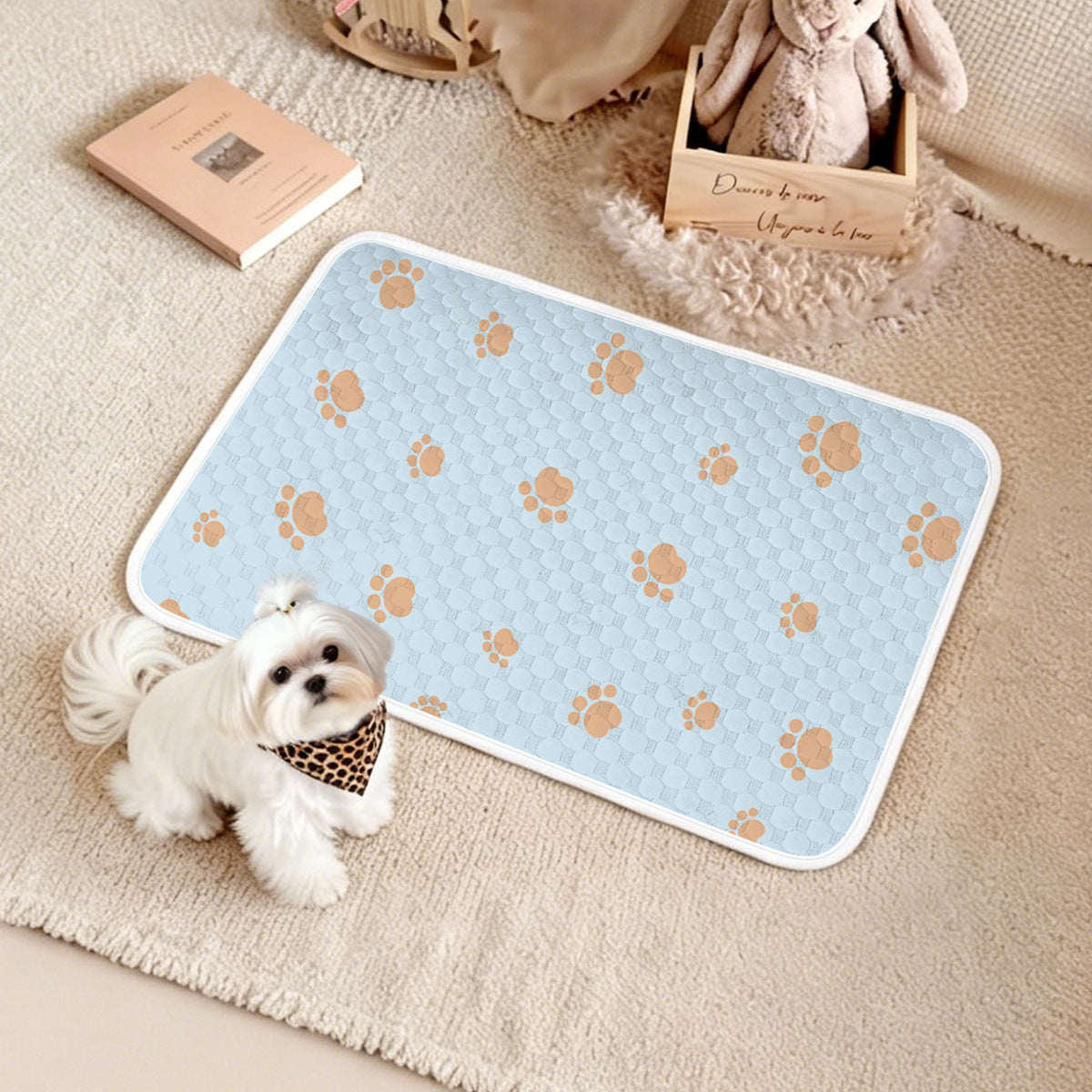 Harrow Breathable Pet Resting Mat with Non-Slip Bottom Comfortable Plush Padding