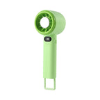 Portable Handheld Fan with Digital Temperature Display USB Rechargeable Adjustable Speed