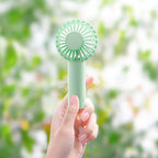 Portable Handheld Air Circulator Fan Rechargeable Battery Multiple Speeds Quiet Operation Compact Design