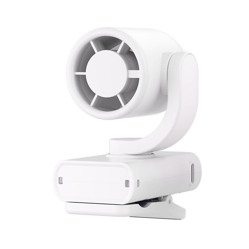 Clip-On Rotating Portable Fan Battery Operated 360-Degree Adjustable Speed Quiet Operation