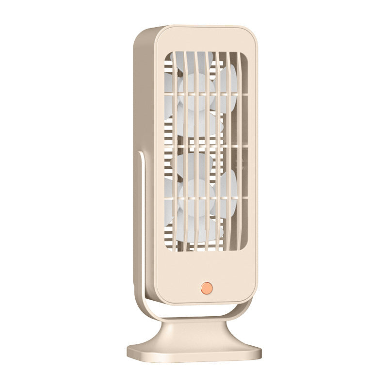 Ladies Table Fan Dual Airflow Quiet Operation Adjustable Tilt Compact Size