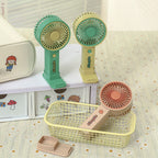Portable Handheld Fan with Variable Speed Control Ergonomic USB Rechargeable Compact Design