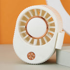 Women Portable Mini Fan USB Rechargeable Adjustable Tilt Compact Personal Cooling