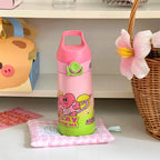 Kids Water Bottle BPA-Free Plastic Leak-Proof Child-Friendly Design with Handle