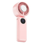 Handheld Rechargeable Cooling Fan Portable USB Personal Fan with Adjustable Speeds and LED Display