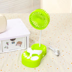 Portable Battery Fan with Flexible Holder USB Rechargeable Compact Lightweight for Women