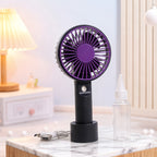 Portable Hand Fan with Spray Function USB Rechargeable Lightweight Personal Cooling Fan