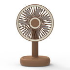 Portable Table Fan USB Rechargeable Adjustable Tilt Quiet Operation Compact