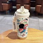 Ladies Insulated Water Bottle BPA-Free Plastic Flip Lid Hello Kitty Design
