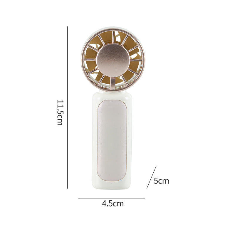 Portable Handheld Fan with Ergonomic Handle USB Rechargeable Lightweight