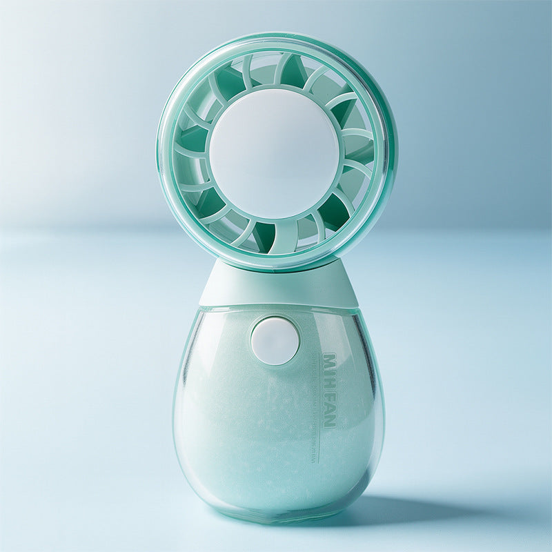 Rechargeable Compact Handheld Fan Quiet Motor Cute Cat Design Unisex