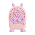 Portable Handheld Fan Rabbit Design USB Rechargeable Adjustable Speeds Lightweight for Women