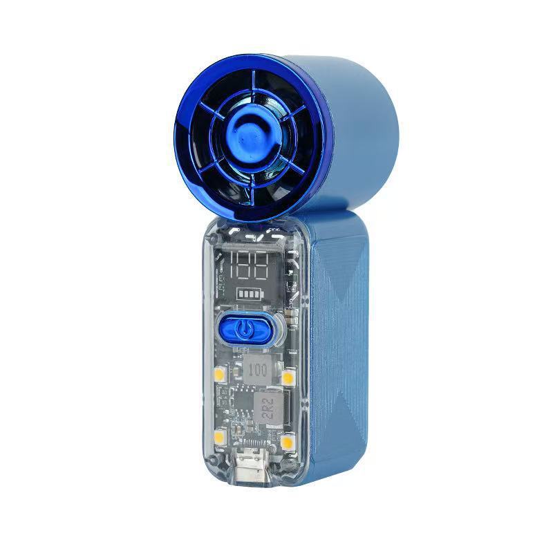 Smart USB Rechargeable Desk Fan Portable Adjustable Speed Quiet Operation with LED Display