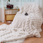 Women’s Cozy Luxurious Blanket Soft Warm Velvety Throw for Living Room Bedroom