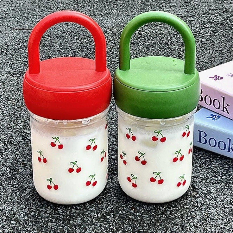 Eco-Friendly Water Bottle with Leak-Proof Seal and Carry Handle for Women