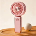 Portable Handheld Fan with USB Charging and Misting Spray Function Lightweight and Compact