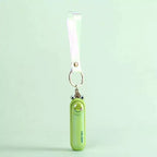Rechargeable Mini Keychain Fan USB Portable Handheld with Wrist Strap and Frog Charm