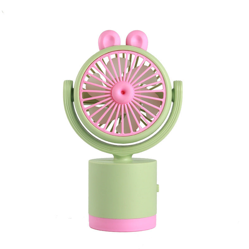USB Rechargeable Compact Table Fan with Adjustable Tilt and Protective Grille