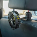Harrow Dual-Breeze Portable Car Fan Dual Adjustable Fans Compact Lightweight