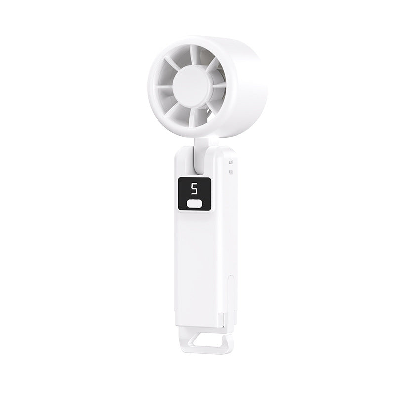 Portable USB Fan with Digital Display and Collapsible Stand Lightweight Personal Cooling Fan