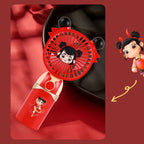 Portable Ladies Hand Fan with Cute Character Design Compact Eco-Friendly