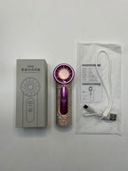 Portable USB Fan with Digital Display Rechargeable Compact Personal Handheld Fan for Travel and Office