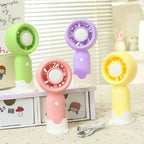 Rechargeable Portable Handheld Fan with Stand Child-Friendly Bear Design