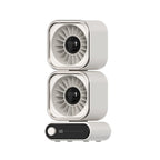 Dual Cooling Turbine Fan System Compact Desk Fan with Adjustable Speeds and Energy Efficient Design
