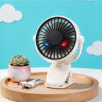 Portable USB Fan with Flexible Tilt Adjustable Compact Desk Fan for Home Office