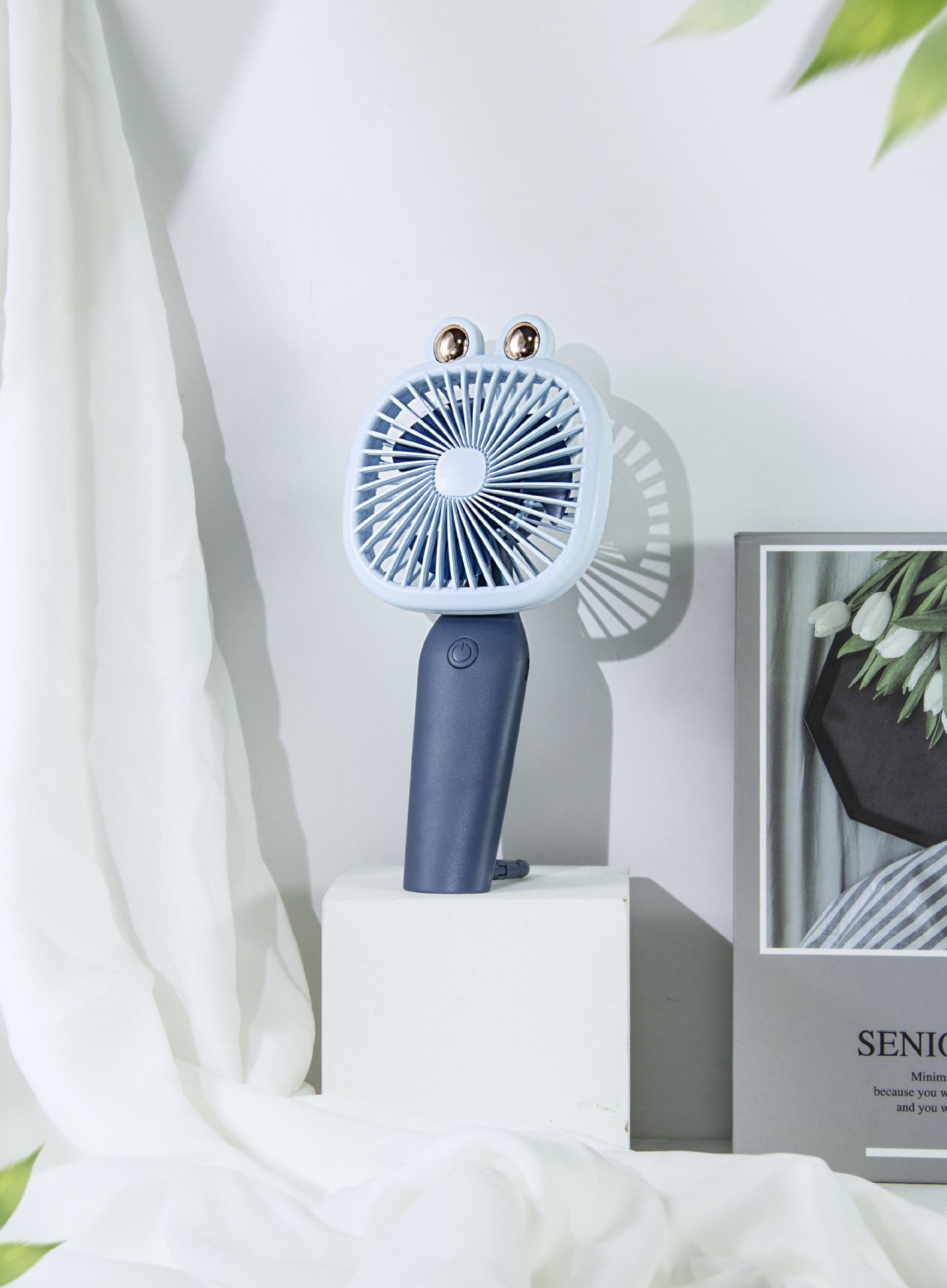Harrow Rechargeable Handheld Fan Compact Portable Lightweight Quiet Operation Unisex