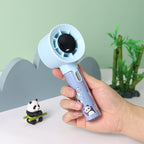 Portable Handheld Fan with Integrated Moisture Container Rechargeable Panda Design
