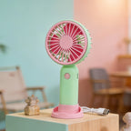 Portable Battery-Powered Hand Fan for Women Lightweight Quiet Operation Ergonomic Grip