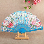 Ladies Hand Fan Elegant Floral Pattern Lightweight Portable Accessory