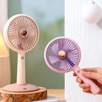 Portable Mini Fan USB Rechargeable Adjustable Speed Compact Personal Handheld Fan