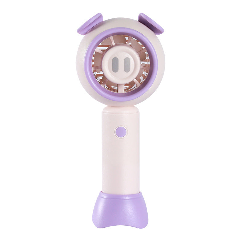 Portable USB Handheld Fan with Animal Design Lightweight Rechargeable Personal Cooling Fan