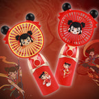 Portable Ladies Hand Fan with Cute Character Design Compact Eco-Friendly