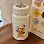 Insulated Water Bottle for Women Double-Walled with Leak-Proof Lid and Animal Design Carry Handle