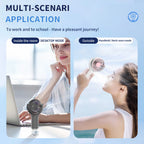 Portable Fan Wireless USB Rechargeable 3-Speed Handheld Cooling Fan