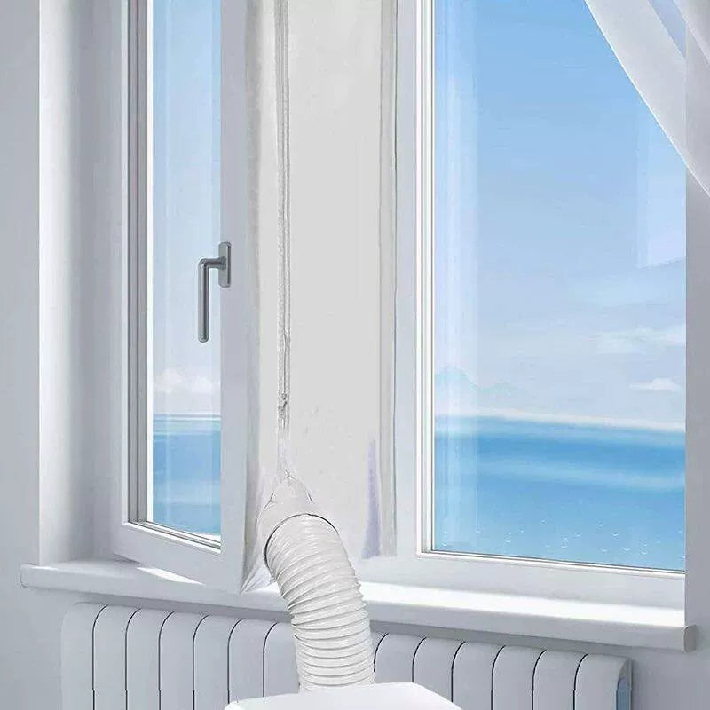 Adjustable Foldable Window Exhaust Seal Plate Kit for Tilt and Turn Casement Windows