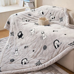 Women's Cozy Blanket Soft Breathable Fabric Large Animal Pattern