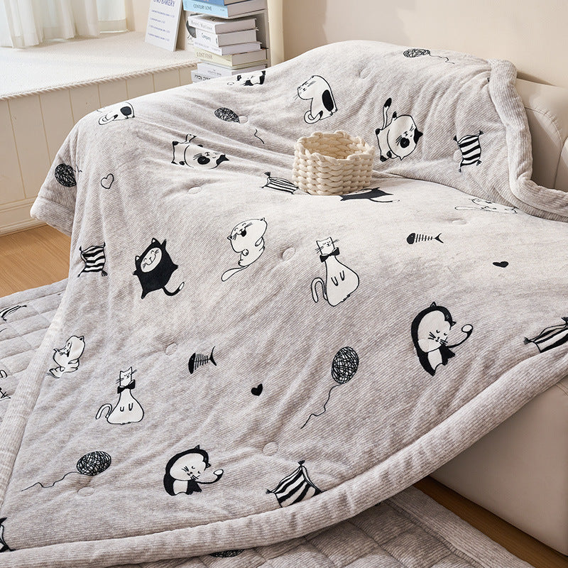 Women's Cozy Blanket Soft Breathable Fabric Large Animal Pattern