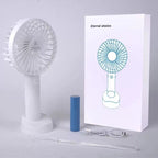 Portable Rechargeable Table Fan Compact Lightweight Personal Desk Fan with Multiple Speeds