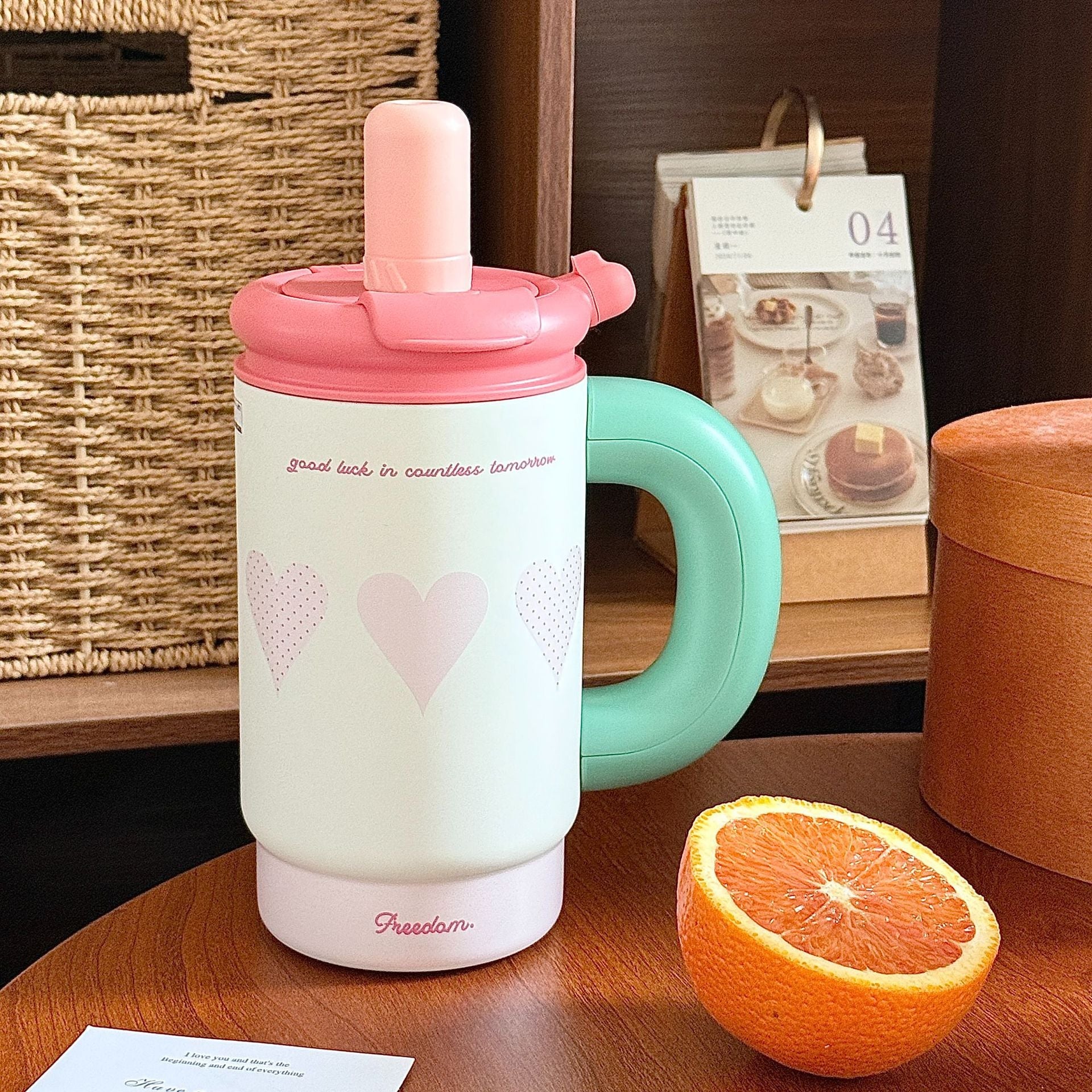Women’s Multi-Purpose Insulated Drink Container Leak-Proof Lid Ergonomic Handle Large Capacity