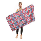 Ladies Beach Towel Microfiber Quick-Dry Tropical Flamingo Design Large
